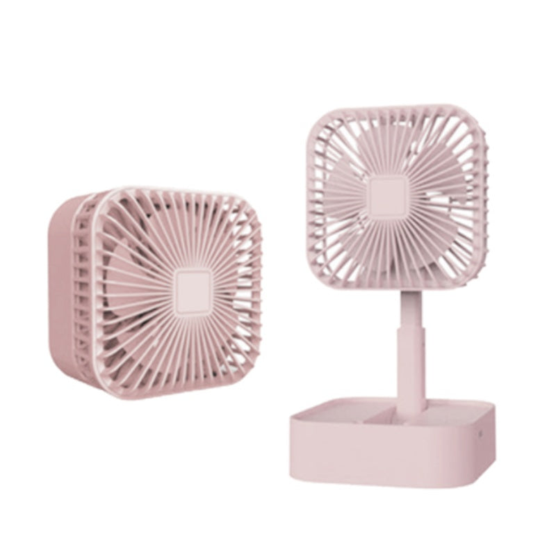 Folding Telescopic Usb Charging Fan Silent Portable Fan - Mubimart -  