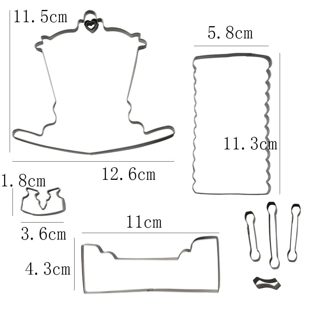 Fondant Mold Crib Shape Stainless Steel Cutting Tool - Mubimart