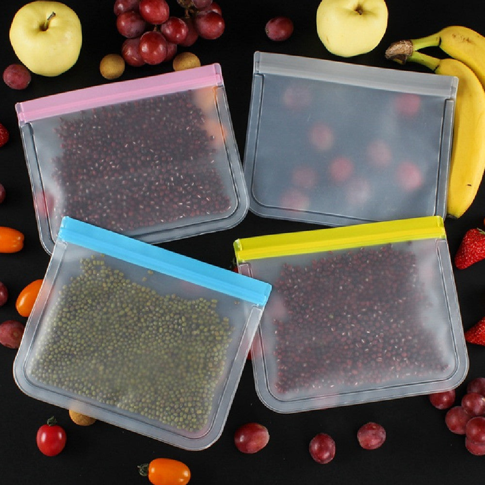 Food Bag Semi Transparent Frosted Self Sealing Storage - Mubimart - Food Storage Bag 