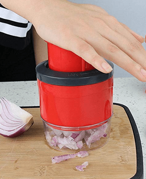 Food Chopper - Onion Garlic Vegetables Pressing Chopper - Mubimart