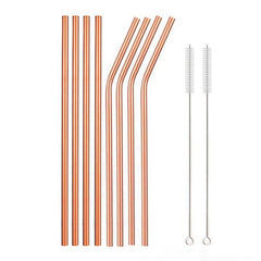 Food Grade 304 Stainless Steel Color Metal Straws - Mubimart -  