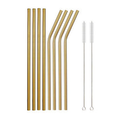 Food Grade 304 Stainless Steel Color Metal Straws - Mubimart -  