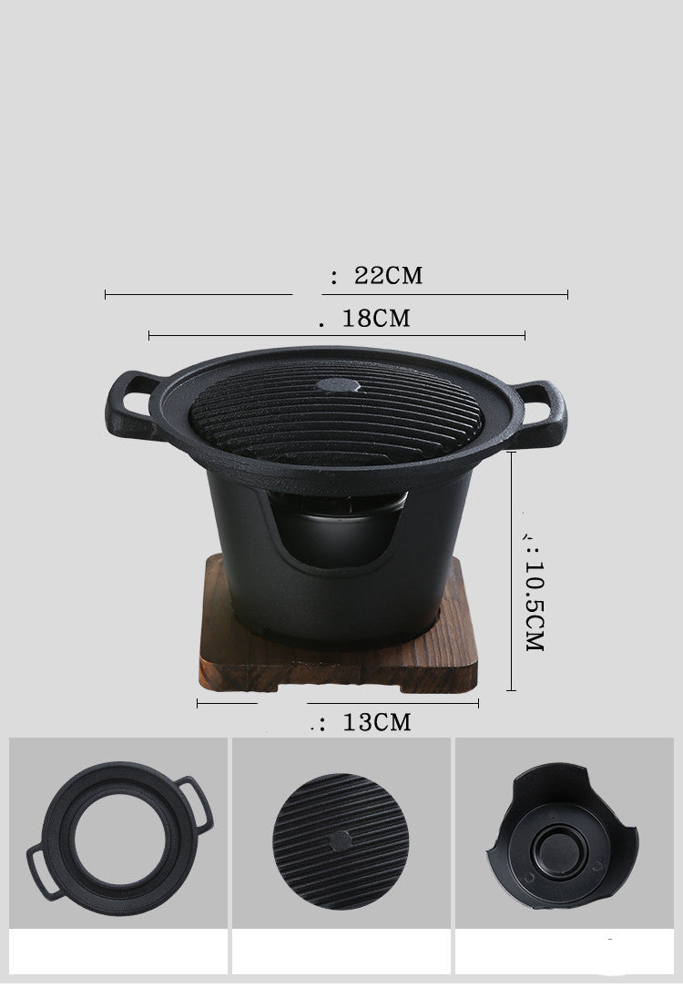 Food Non-Stick Small Barbecue Grill Household Indoor Barbecue Small Grill - Mubimart -  