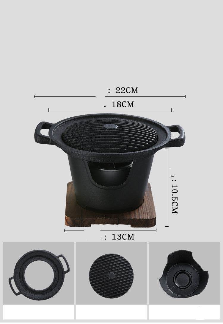 Food Non-Stick Small Barbecue Grill Household Indoor Barbecue Small Grill - Mubimart