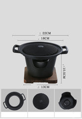 Food Non-Stick Small Barbecue Grill Household Indoor Barbecue Small Grill - Mubimart -  