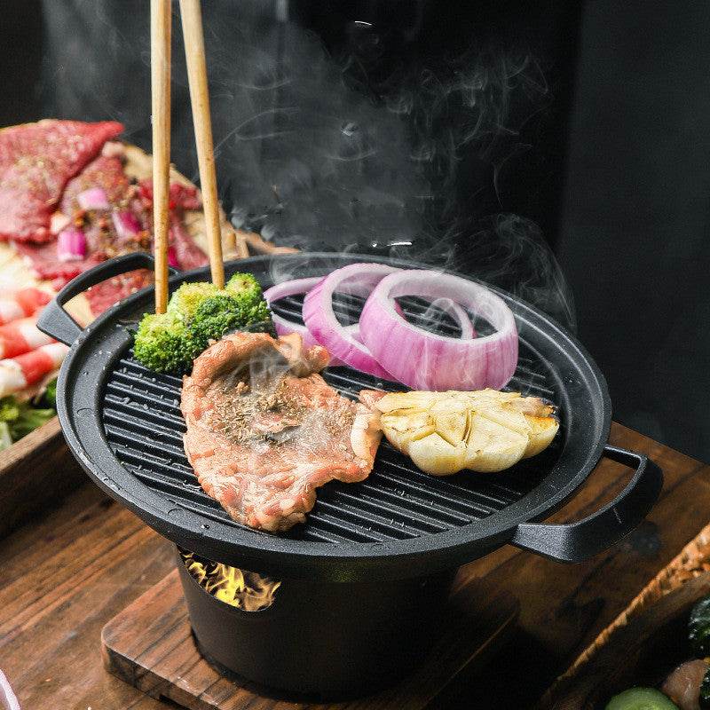 Food Non-Stick Small Barbecue Grill Household Indoor Barbecue Small Grill - Mubimart