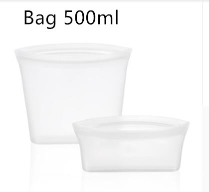 Food Silicone Bag Fresh-keeping Storage Box - Mubimart -  