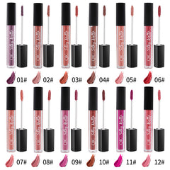 For QIC color Qini cross-border explosion matte velvet waterproof non stick cup Liquid Lip Gloss Lipstick Lip Glaze - Mubimart -  