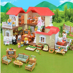 Forest Light Big House Play Every Family Toy Villa Doll Room Senbel Family Children Boy Girl Birthday Gift - Mubimart - Doll House 