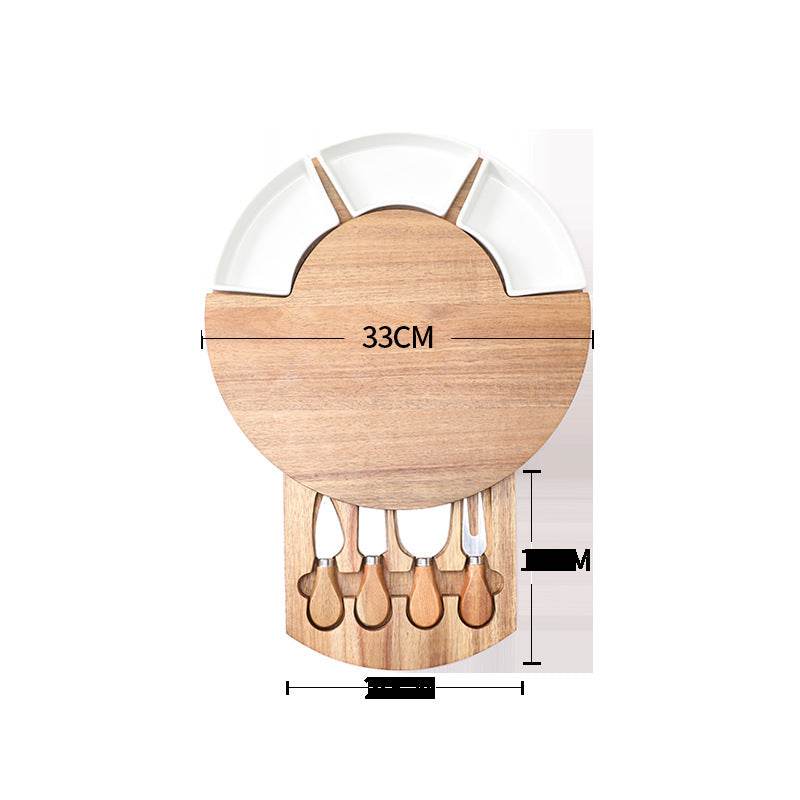 Fork Board Nordic Western Food Cutting Board Fruit Cheese Bread Pizza Board - Mubimart
