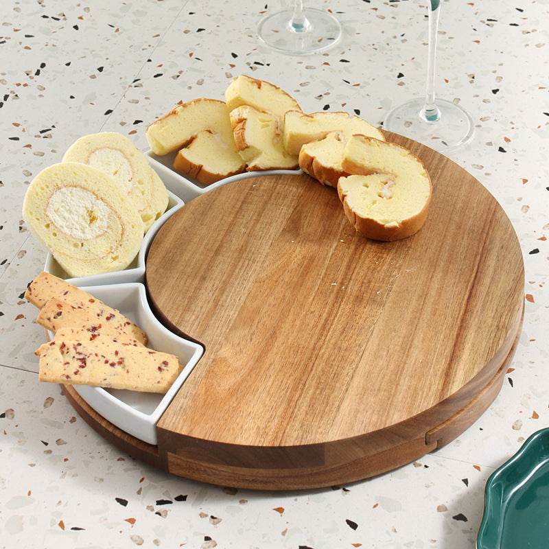 Fork Board Nordic Western Food Cutting Board Fruit Cheese Bread Pizza Board - Mubimart