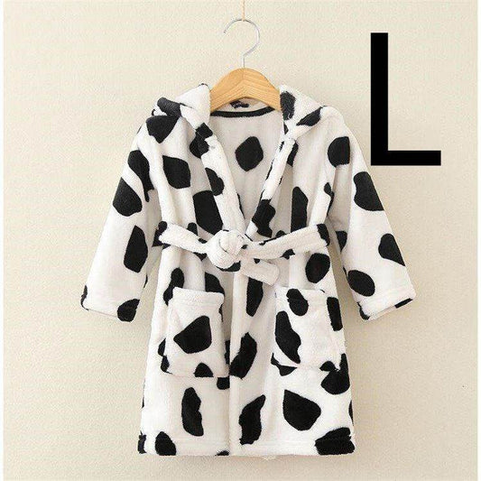 Four Seasons Home Service, Children's Clothing, Children's Bathrobe, Robe, Thickened Flannel - Mubimart