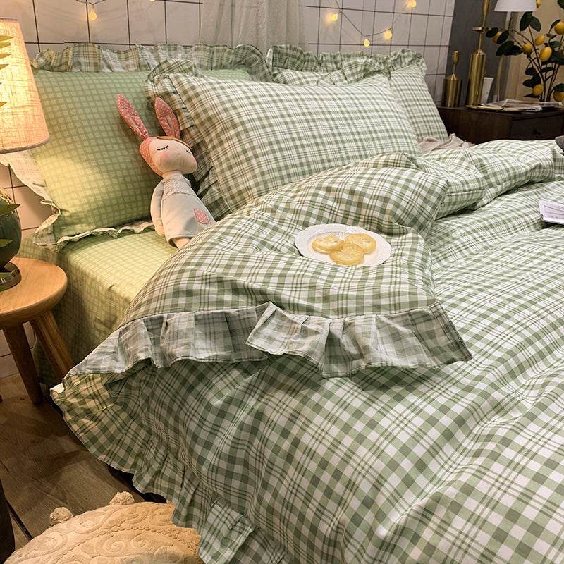 Four-piece Cotton Bedding Summer Princess Style Sheets - Mubimart