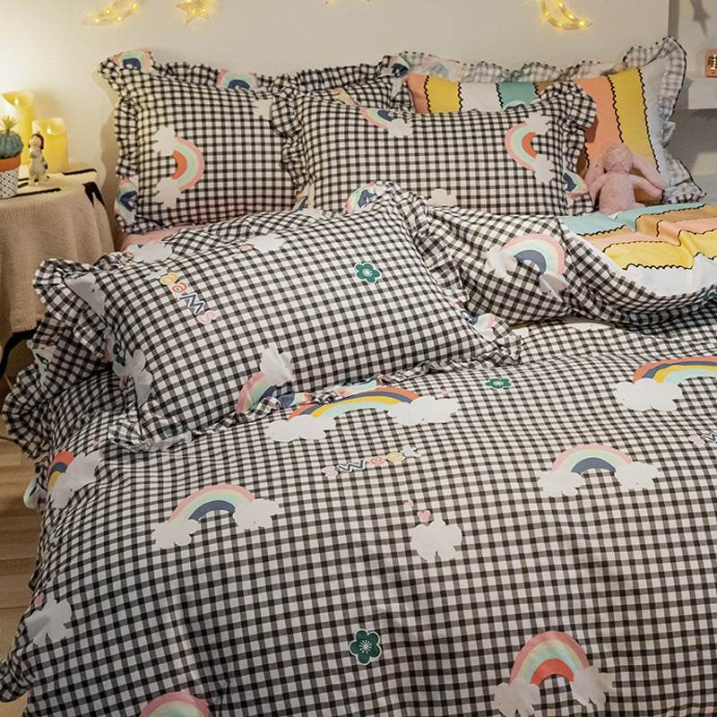 Four-piece Cotton Bedding Summer Princess Style Sheets - Mubimart