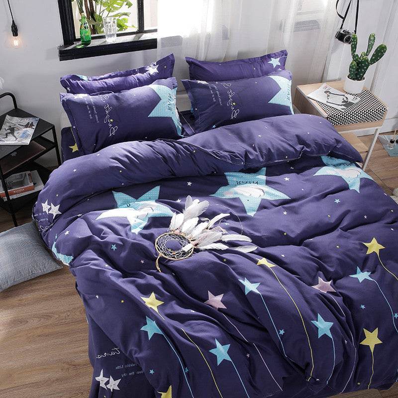 Four-piece Cotton Winter Quilt Core Set For Spring And Autumn - Mubimart