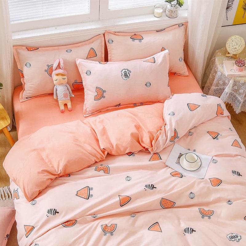 Four-piece Cotton Winter Quilt Core Set For Spring And Autumn - Mubimart