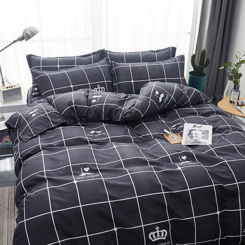 Four-piece Cotton Winter Quilt Core Set For Spring And Autumn - Mubimart