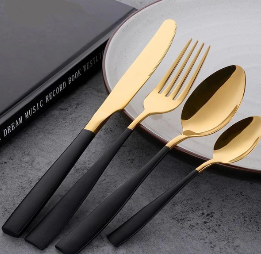 Four-piece Stainless Steel Cutlery - Mubimart - Flatware 