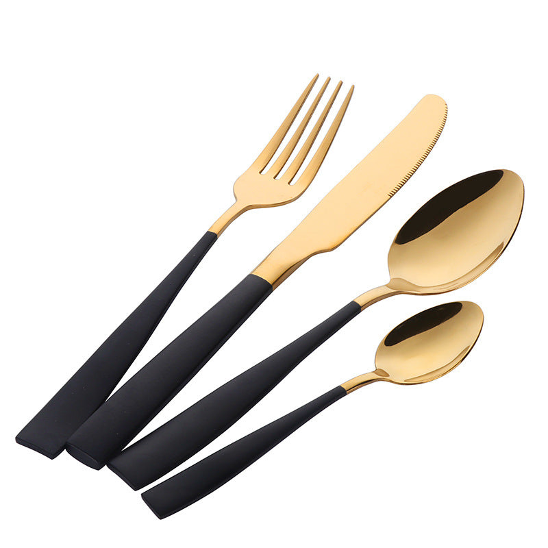 Four-piece Stainless Steel Cutlery - Mubimart -  