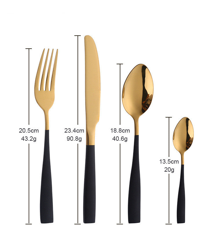 Four-piece Stainless Steel Cutlery - Mubimart -  