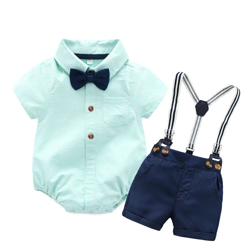 Four-piece baby romper strap set - Mubimart - Baby Cloth 