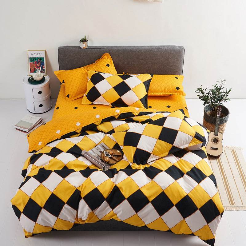 Four piece bed sheet set - Mubimart