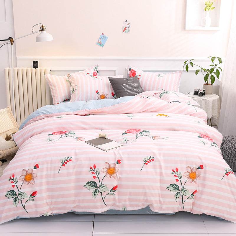 Four piece bed sheet set - Mubimart