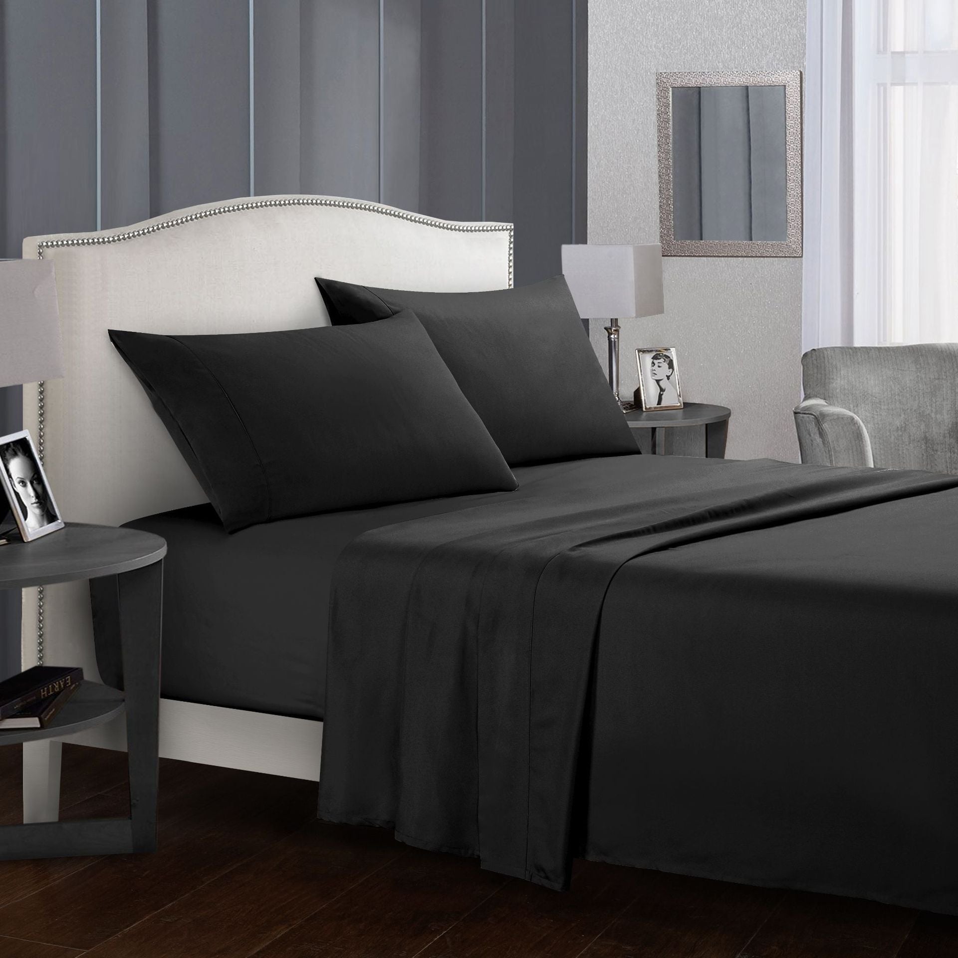 Four-piece bed sheet set - Mubimart -  