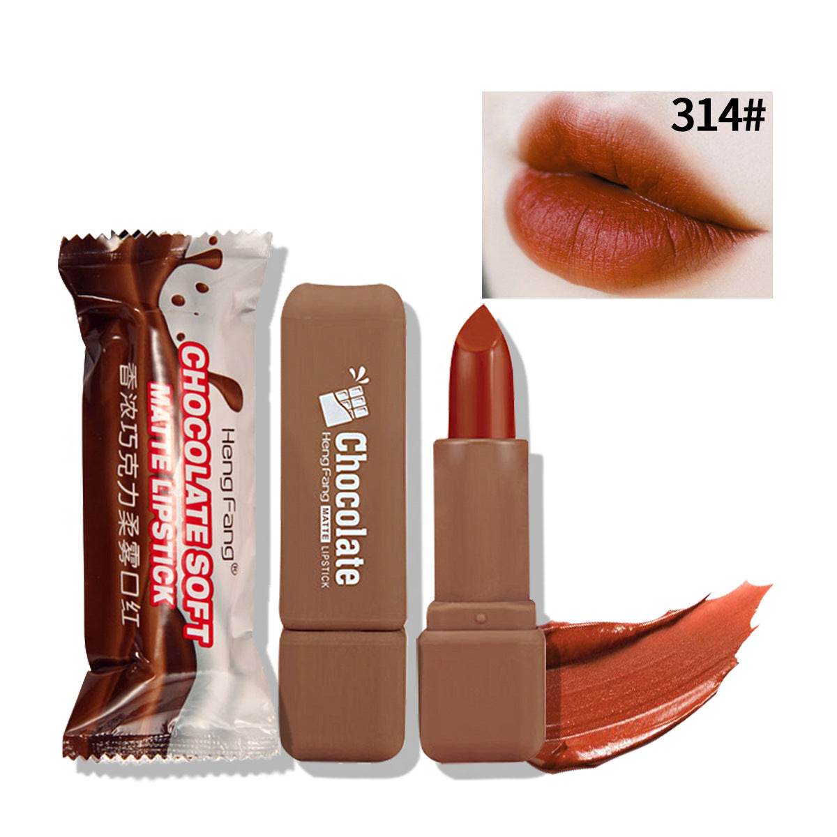 Fragrant Chocolate Soft Mist Moisturizing Matte Lipstick - Mubimart