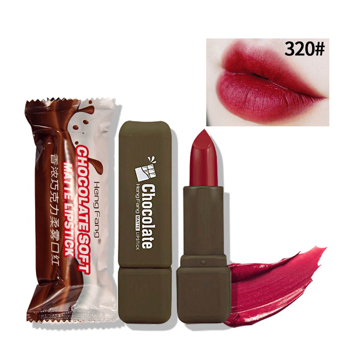 Fragrant Chocolate Soft Mist Moisturizing Matte Lipstick - Mubimart