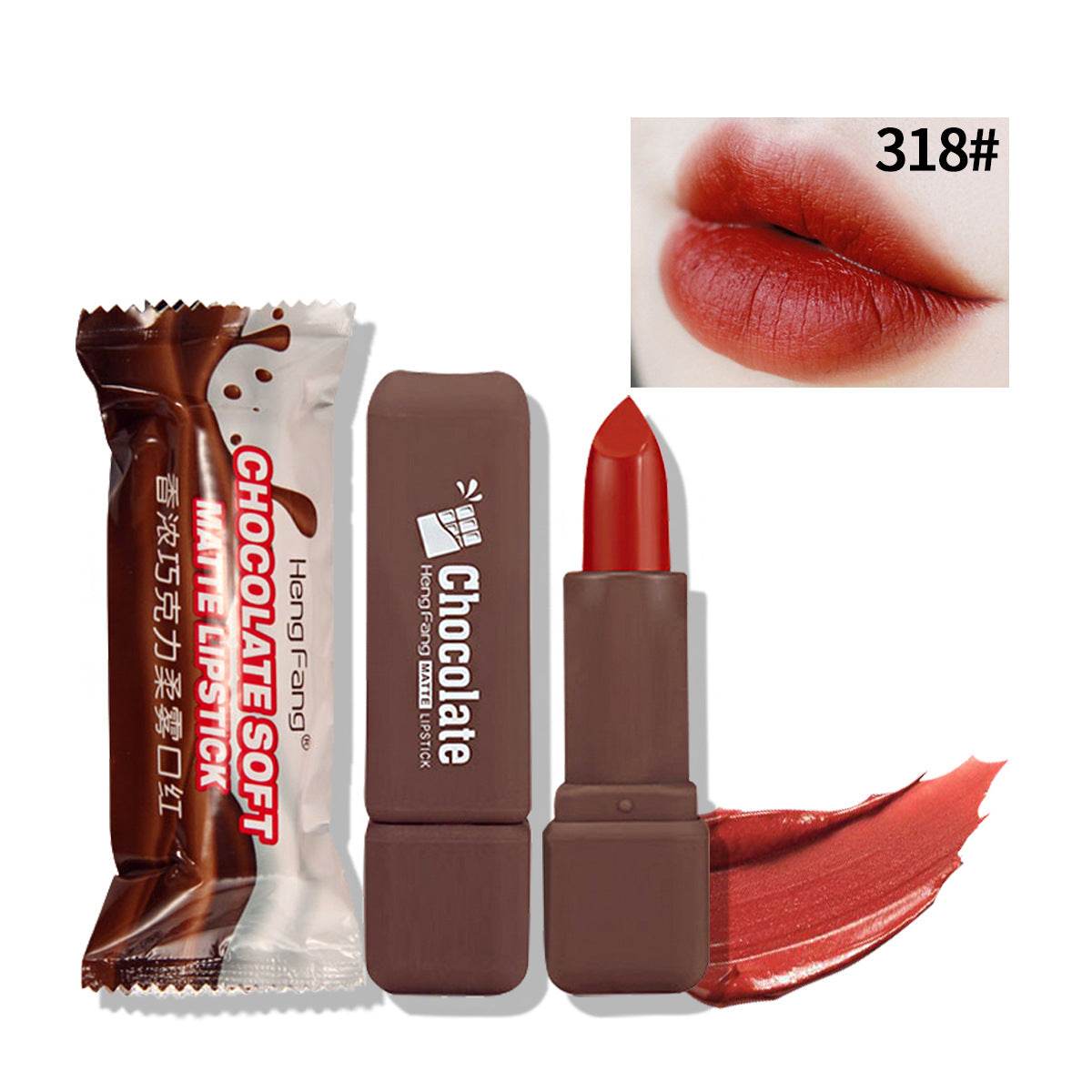Fragrant Chocolate Soft Mist Moisturizing Matte Lipstick - Mubimart