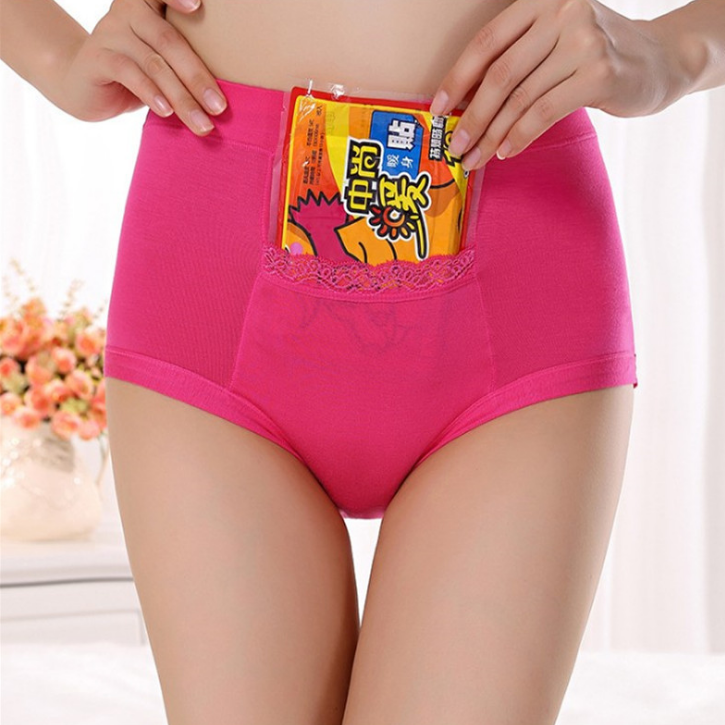 Free Shipping Menstrual period Bamboo fiber Womens underwear Long waisted side leakage proof pocket Health pants L-XXXL R1 - Mubimart -  