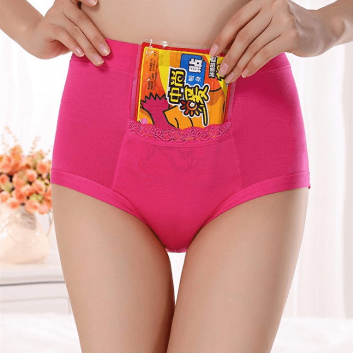 Free Shipping Menstrual period Bamboo fiber Womens underwear Long waisted side leakage proof pocket Health pants L-XXXL R1 - Mubimart