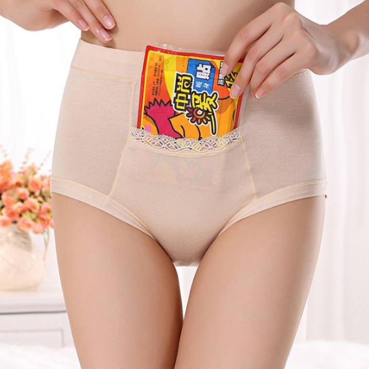 Free Shipping Menstrual period Bamboo fiber Womens underwear Long waisted side leakage proof pocket Health pants L-XXXL R1 - Mubimart -  