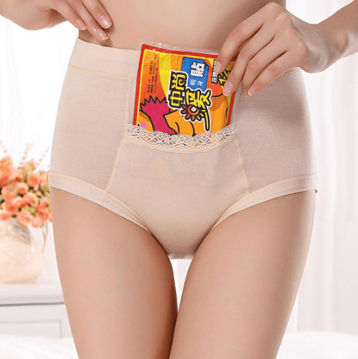 Free Shipping Menstrual period Bamboo fiber Womens underwear Long waisted side leakage proof pocket Health pants L-XXXL R1 - Mubimart