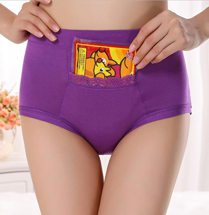 Free Shipping Menstrual period Bamboo fiber Womens underwear Long waisted side leakage proof pocket Health pants L-XXXL R1 - Mubimart -  