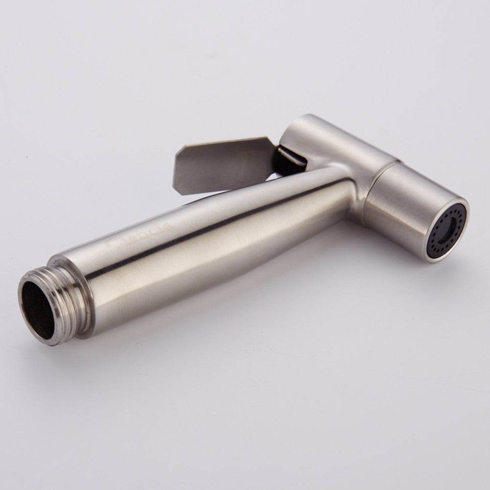 Free shipping SUS304 Stainless Steel Nickle Bathroom Handheld Bidet Shattaf Sprayer Transforms Toilet Into Spray BidetVaporizer - Mubimart