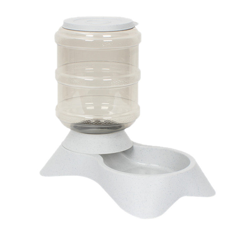 Frosted Texture Plastic Automatic Pet Feeder - Mubimart -  