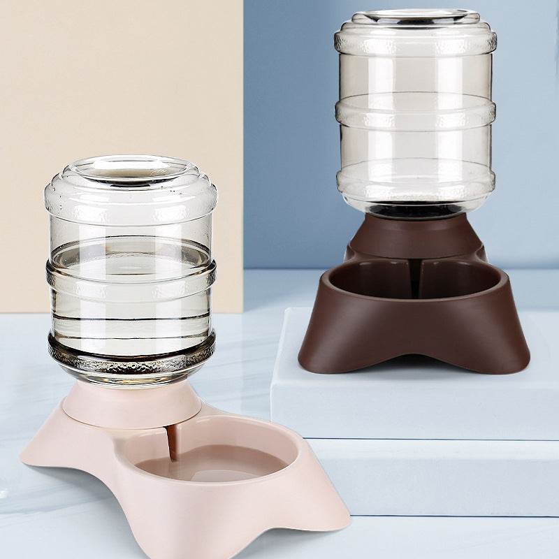 Frosted Texture Plastic Automatic Pet Feeder - Mubimart