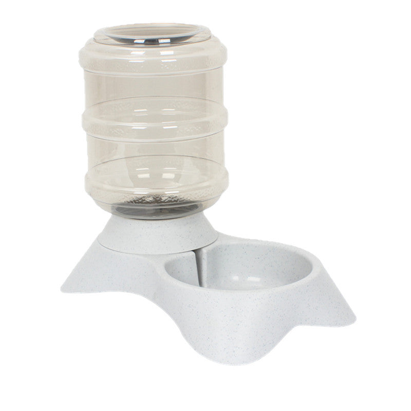 Frosted Texture Plastic Automatic Pet Feeder - Mubimart -  