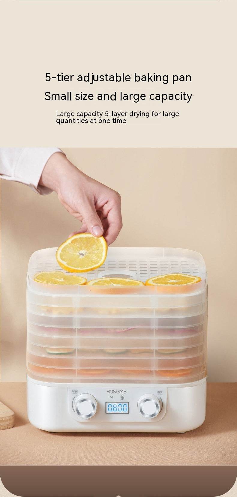 Fruit Dehydrator Household Food Snacks Drying Apparatus Food Drying - Mubimart
