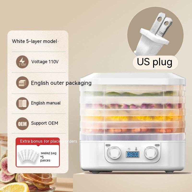 Fruit Dehydrator Household Food Snacks Drying Apparatus Food Drying - Mubimart