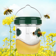 Fruit Fly Trap Outdoor Solar LED Insect Trap Bee And Fly Trap - Mubimart - Fly Trap 