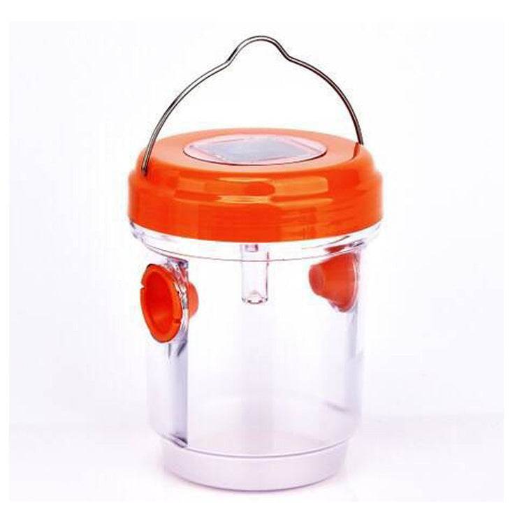 Fruit Fly Trap Outdoor Solar LED Insect Trap Bee And Fly Trap - Mubimart