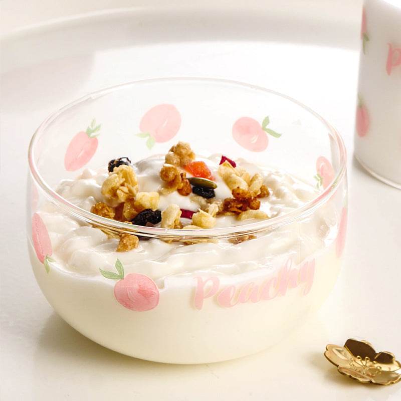 Fruit Salad Glass Bowl Dessert Bowl Breakfast Cup Set - Mubimart
