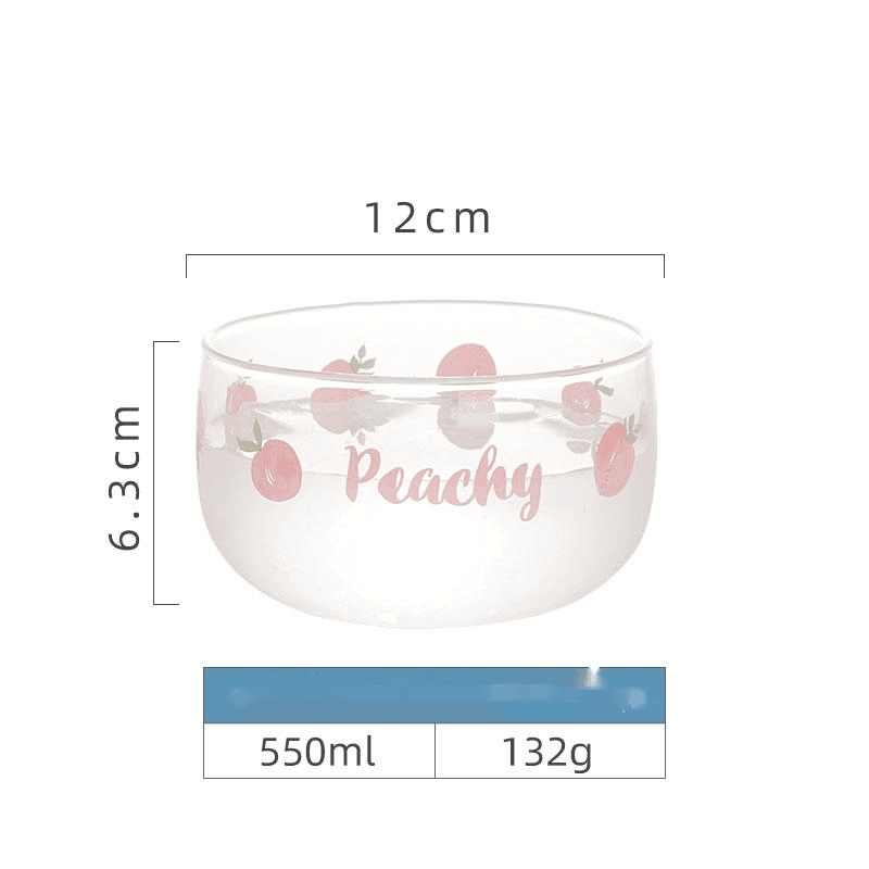 Fruit Salad Glass Bowl Dessert Bowl Breakfast Cup Set - Mubimart