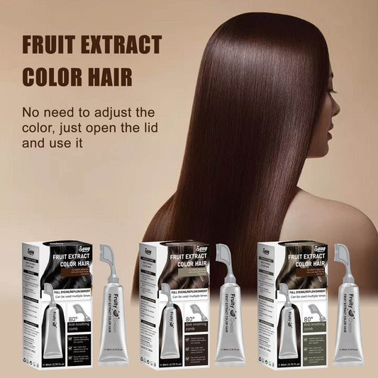 Fruits And Vegetables Hair Dye Plants Without Stimulation - Mubimart