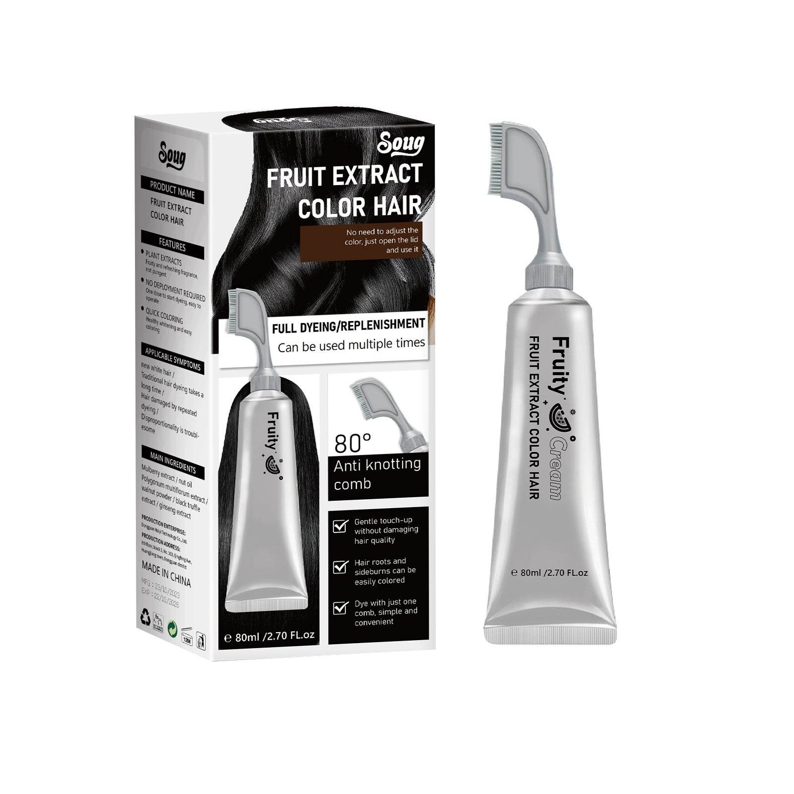 Fruits And Vegetables Hair Dye Plants Without Stimulation - Mubimart