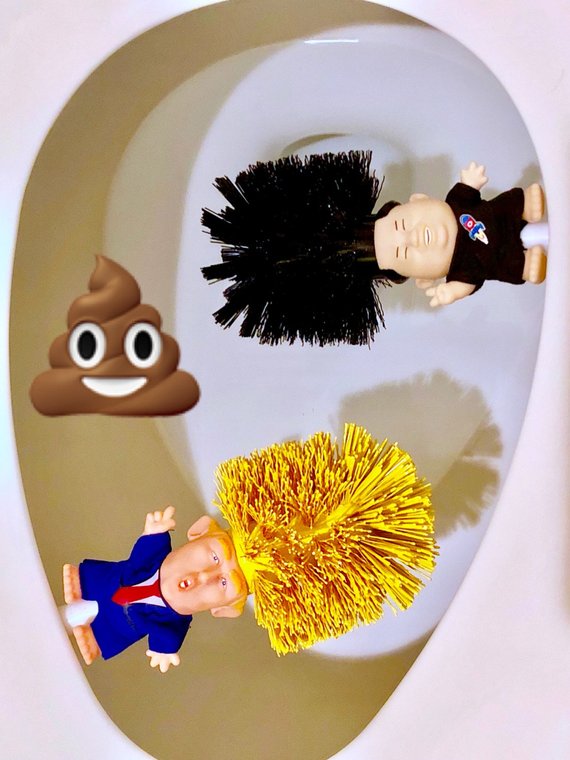 Funny Donald Trump Toilet Brush - Mubimart -  