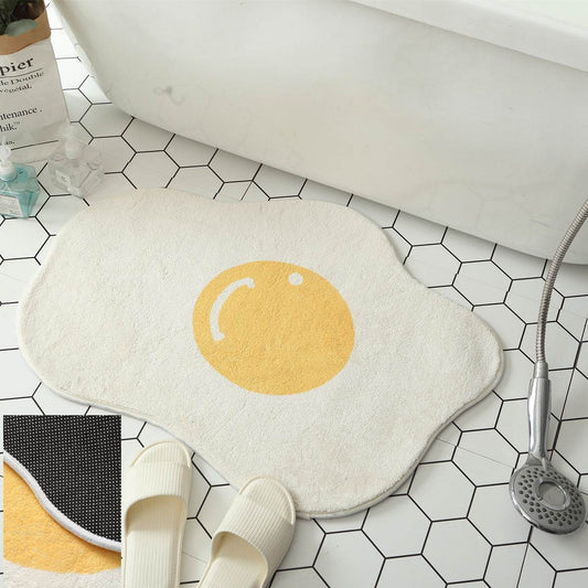 Funny Egg Entrance Carpet Hallway Bathroom Rug Area Rugs Kitchen Rug Bedroom Floor Mats Nordic Welcome Doormat Chic Room Decor - Mubimart